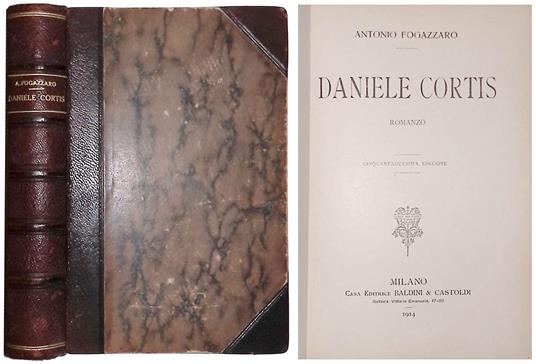 Daniele Cortis - Antonio Fogazzaro - copertina