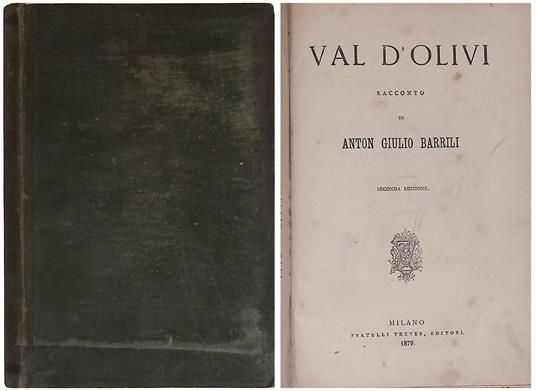 Val d'olivi - Anton Giulio Barrili - copertina