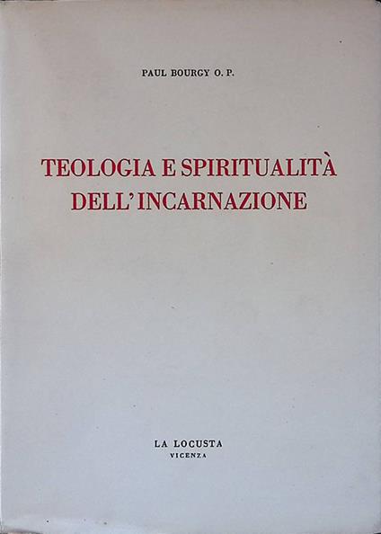 Teologia e spiritualità dell'incarnazione - copertina