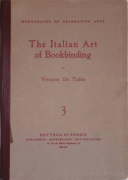 The Italian Art of Bookbinding - copertina