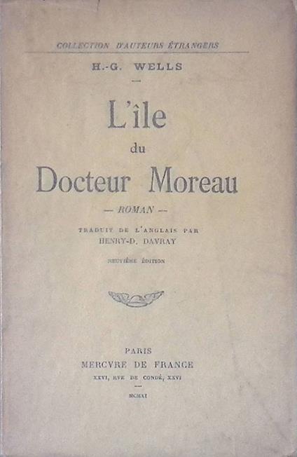 L' ile du Docteur Moreau - copertina