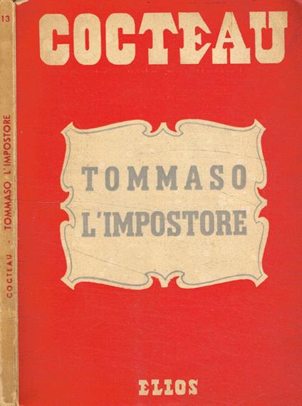 Tommaso l'impostore - Jean Cocteau - copertina