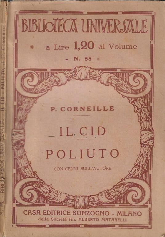 Il cid- Poliuto - Pierre Corneille - copertina