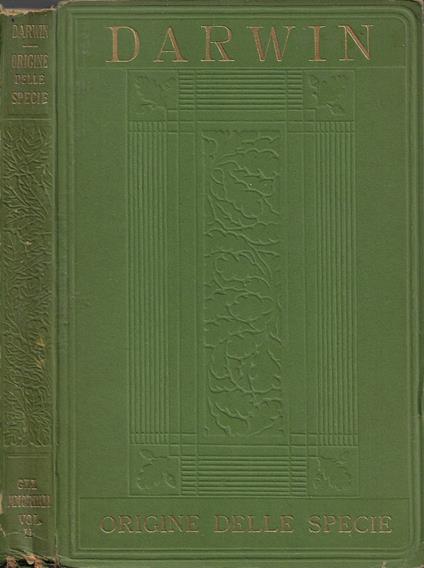 Sulla origine della specie per elezione naturale. Vol. II - Charles Darwin - copertina