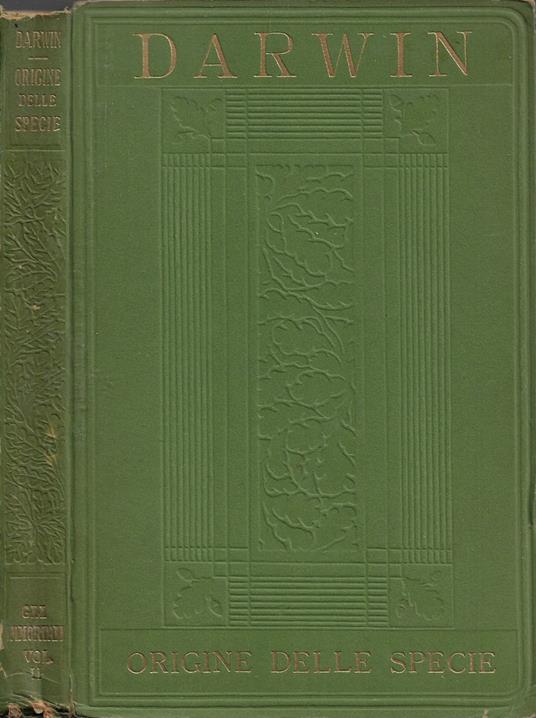 Sulla origine della specie per elezione naturale. Vol. II - Charles Darwin - copertina