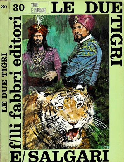 Le due tigri - Emilio Salgari - copertina