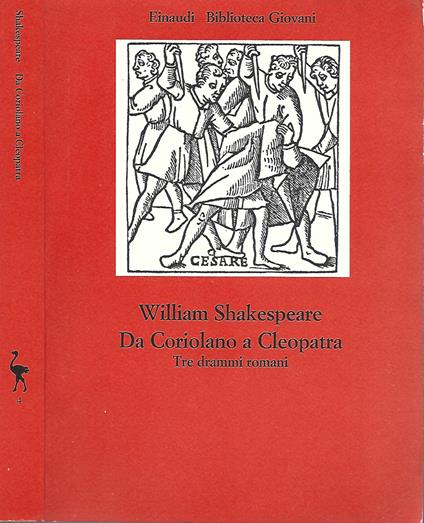 Da Coriolano a Cleopatra - William Shakespeare - copertina