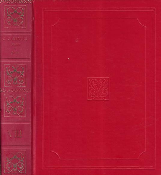 Poesie e prose - Giosuè Carducci - copertina