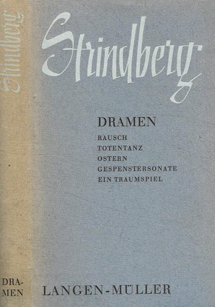 Dramen - August Strindberg - copertina