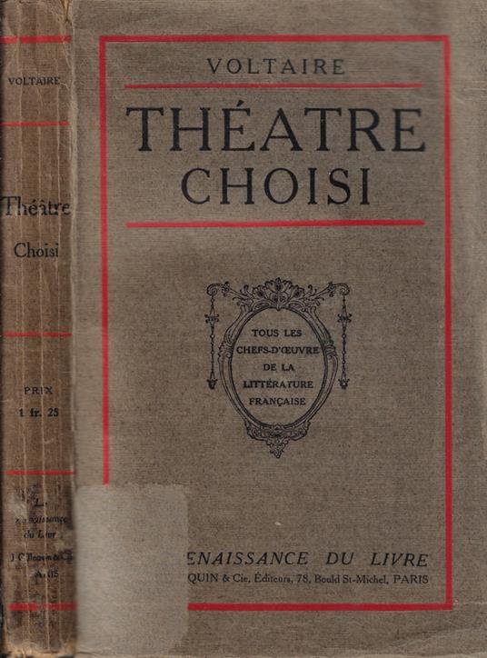 Theatre - Voltaire - copertina