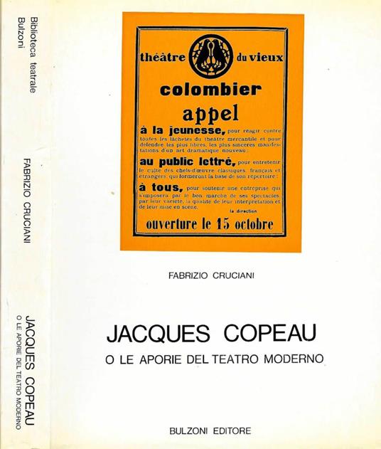 Jacques Copeau - Fabrizio Cruciani - copertina