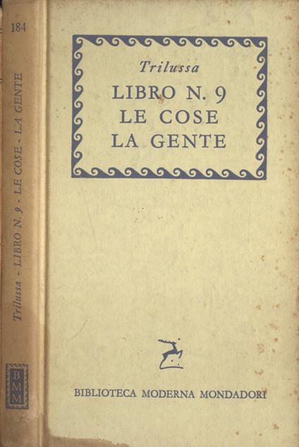 Libro n. 9 - Le cose - La gente - Trilussa - copertina