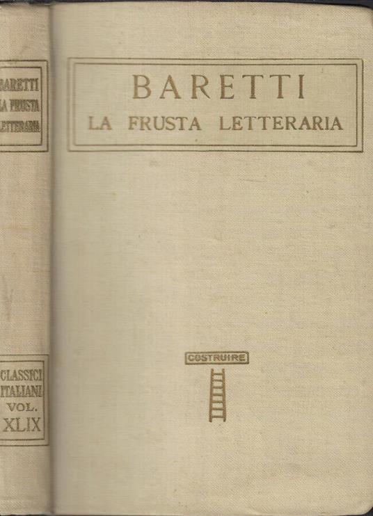 La frusta letteraria - Giuseppe Baretti - copertina