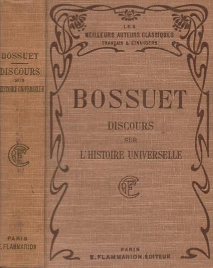 Discours sur l’histoire universelle - Jacques-Bénigne Bossuet - copertina