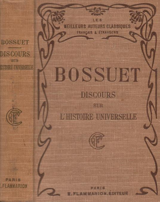 Discours sur l’histoire universelle - Jacques-Bénigne Bossuet - copertina