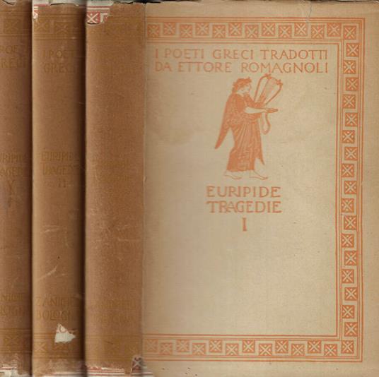 Tragedie Vol. I-II-V - Euripide - copertina