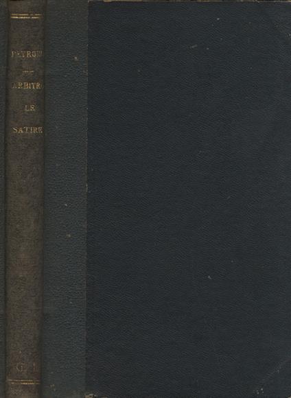 Le satire - Arbitro Petronio - copertina