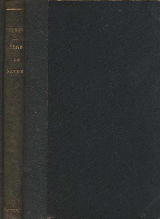 Le satire - Arbitro Petronio - copertina