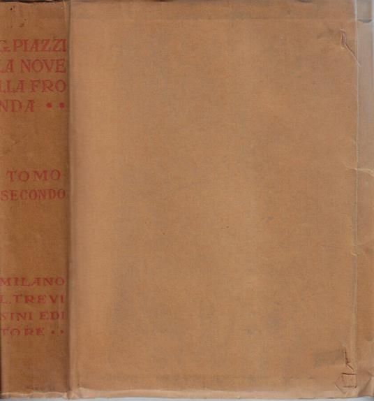 La novella fronda Vol. II - Giovanni Piazzi - copertina