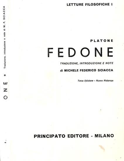 Fedone - Platone - copertina