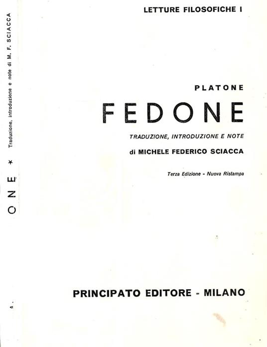 Fedone - Platone - copertina