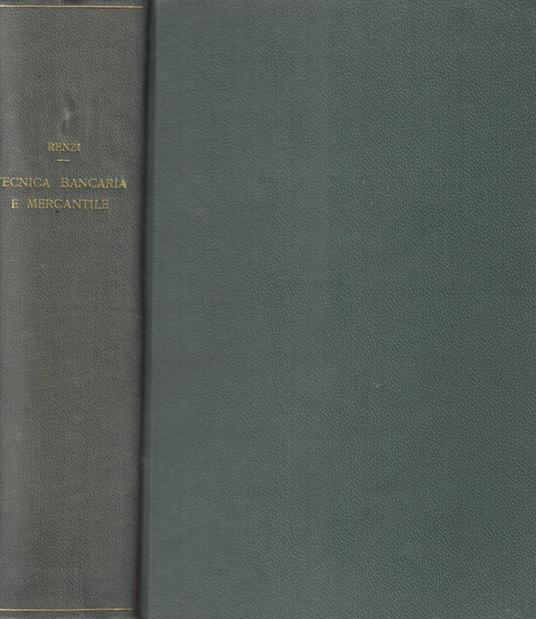 Tecnica bancaria - Antonio Renzi - copertina