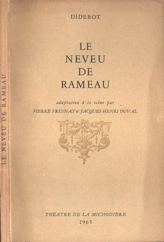 Le neveu de Rameau - Jean-Baptiste d' Alembert - copertina