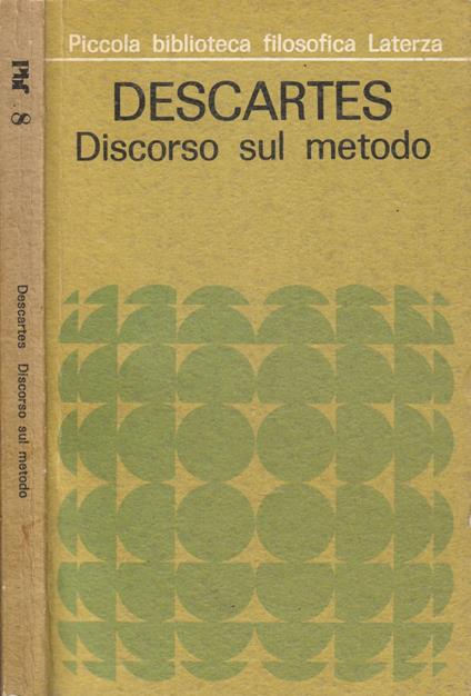 Discorso sul metodo - Renato Cartesio - copertina