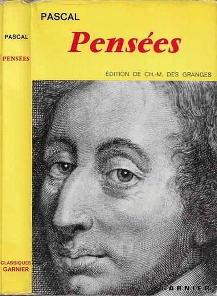 Pensées - Blaise Pascal - copertina
