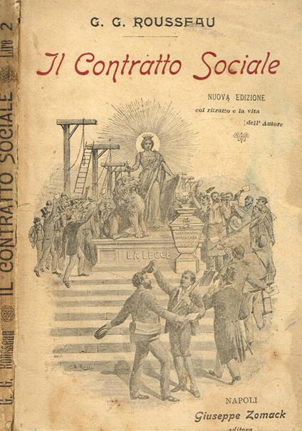 Il contratto sociale - Jean-Jacques Rousseau - copertina
