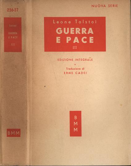 Guerra e pace Vol. III - Lev Tolstoj - copertina