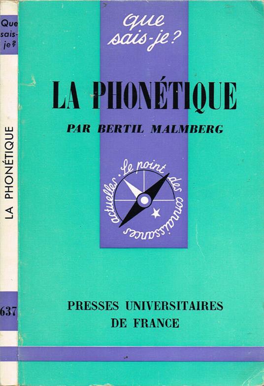 La Phonétique - Bertil Malmberg - copertina