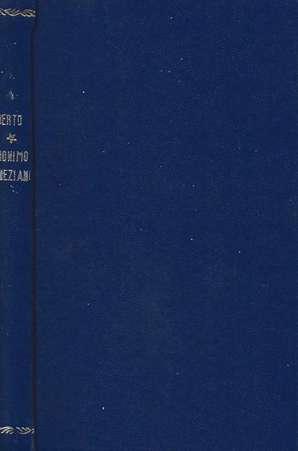 Anonimo veneziano - Giuseppe Berto - copertina