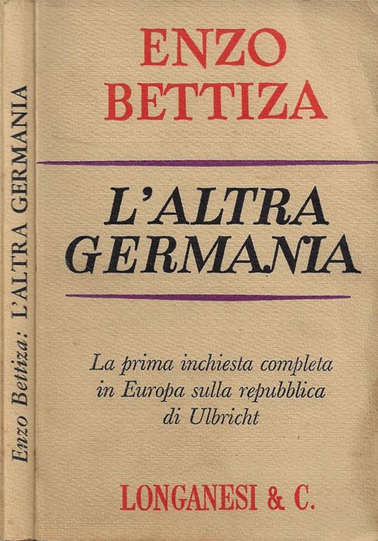 L' altra Germania - Enzo Bettiza - copertina