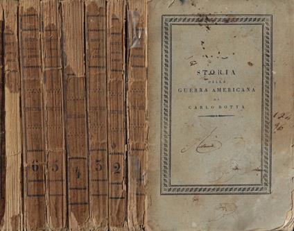 Storia della Guerra Americana (7 Voll.) - Carlo Botta - copertina