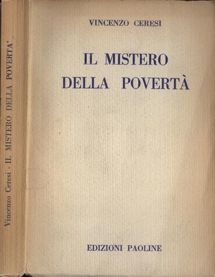 Il mistero della povertà - Vincenzo Ceresi - copertina