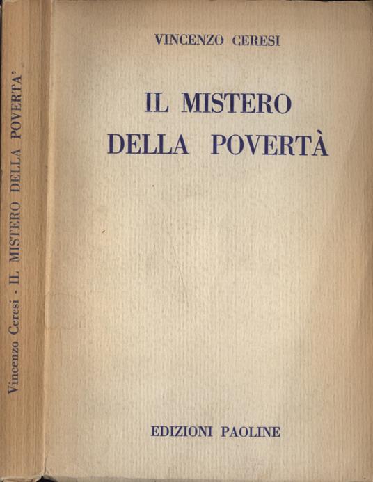 Il mistero della povertà - Vincenzo Ceresi - copertina