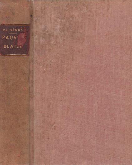 Pauvre Blaise - Comtesse de Ségur - copertina