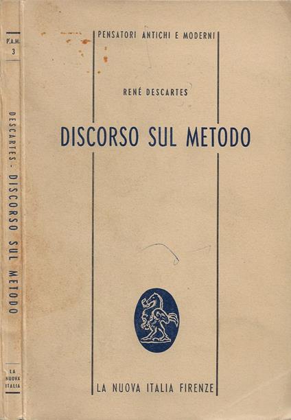 Discorso sul metodo - René Descartes - copertina