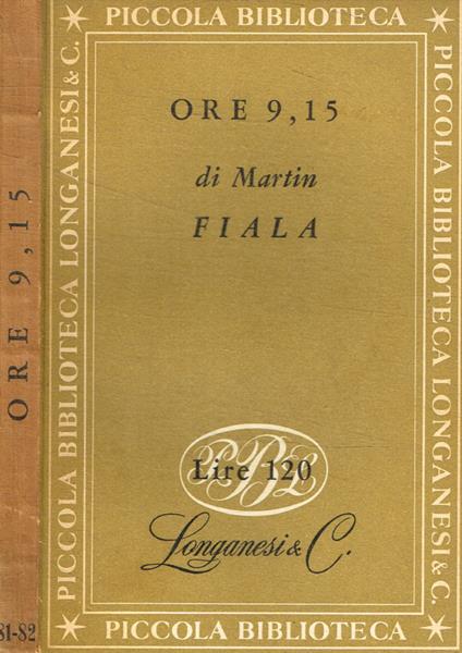 Ore 9,15 - Martin Fiala - copertina