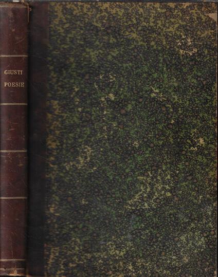 Poesie - Giusti Giuseppe - copertina