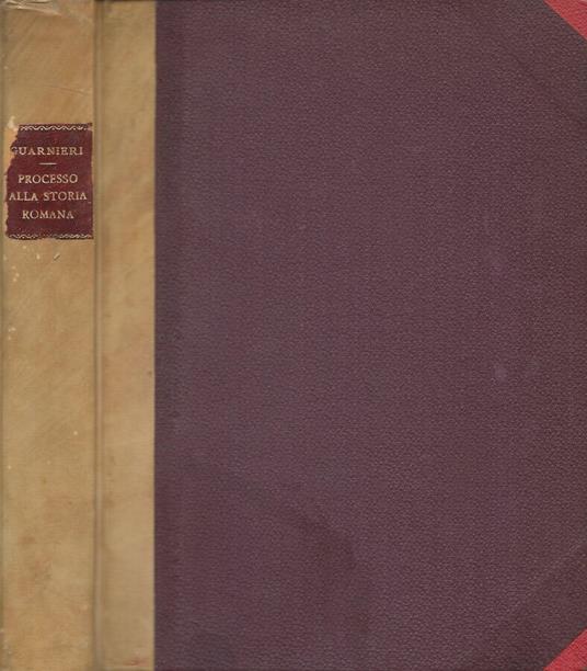 Processo alla Storia Romana - Lyno Guarnieri - copertina