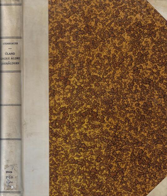 Oland under aldre jarnaldern - Marten Stenberger - copertina