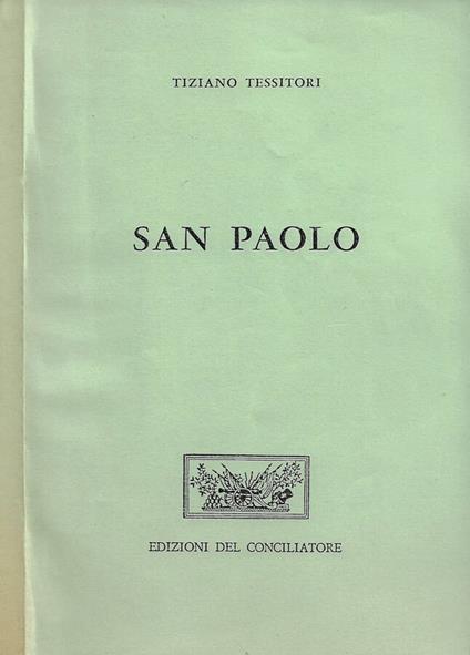 San Paolo - Tiziano Tessitori - copertina
