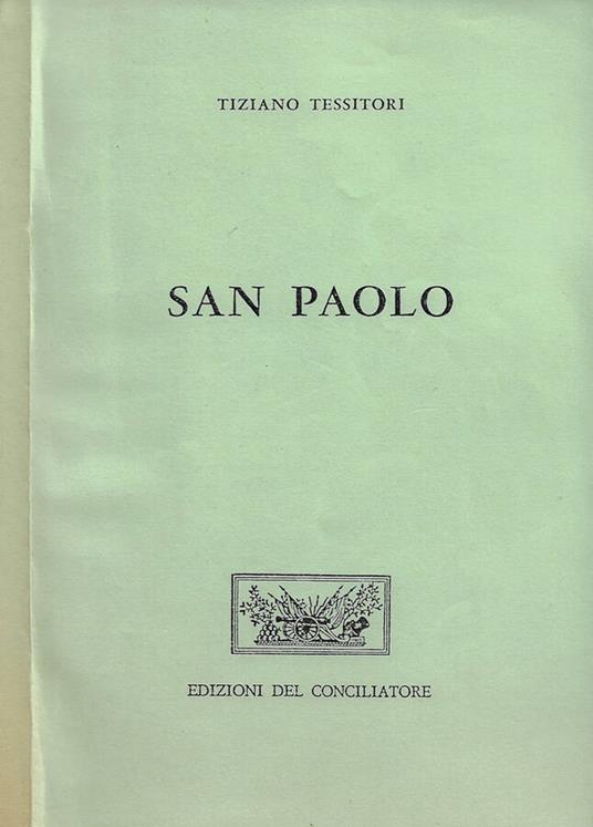 San Paolo - Tiziano Tessitori - copertina
