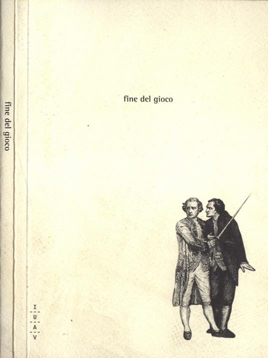 Fine del gioco - copertina