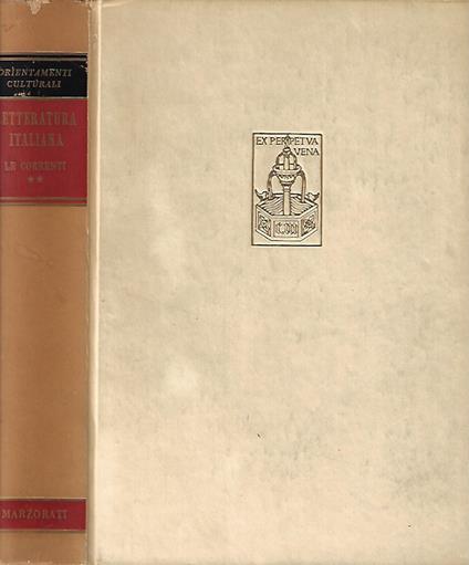 Letteratura Italiana vol. II - Le correnti - copertina