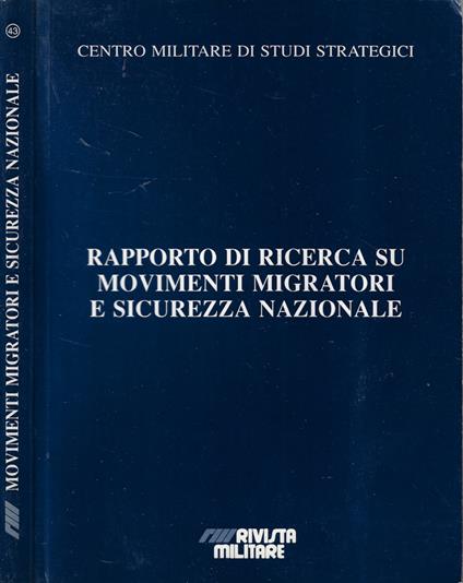Rapporto di ricerca di movimenti migratori e sicurezza nazionale - copertina
