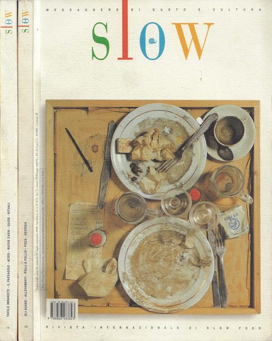 Slow. Messaggero di gusto e cultura. Rivista Internazionale di Slow Food. Anno IV - 2000 - N. 18 (Luglio-Settembre), N. 19 (Ottobre-Dicembre) - copertina
