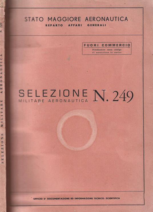 Selezione Militare Aeronautica n. 249 - copertina